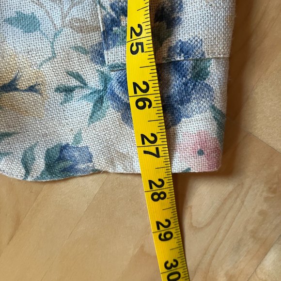 Vintage 90's Worthington Women's Single Button Floral Blazer Linen Blend 2P - Picture 13 of 13